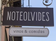 Cartel restaurante Noteolvides, Madrid